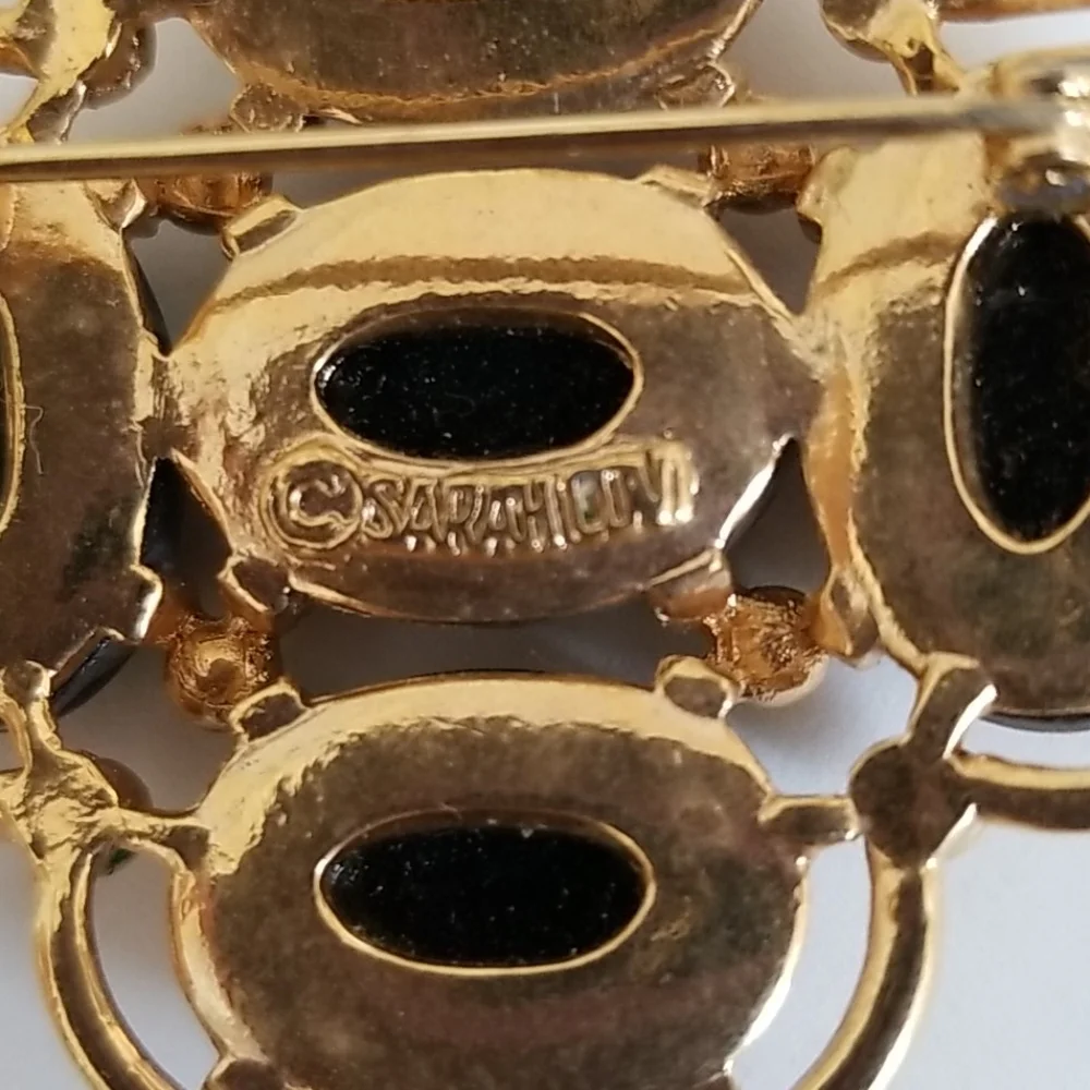 VTG Sarah Coventry floral Goldtone 2